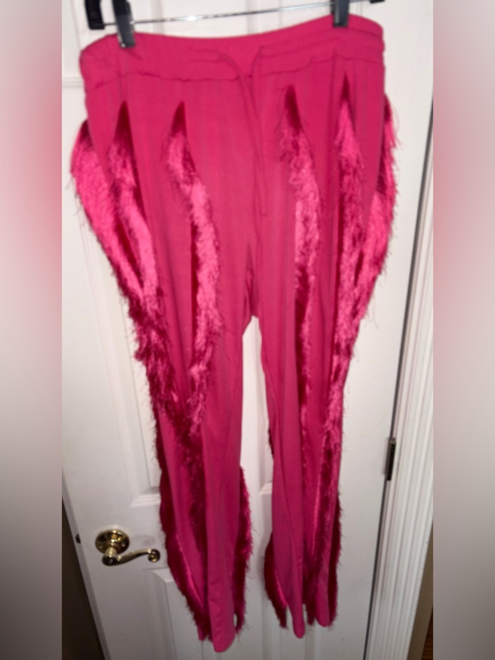Pink Fringe Jogger pants size 2xl